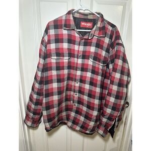 Men's Wrangler Flannel Button Up Size XL